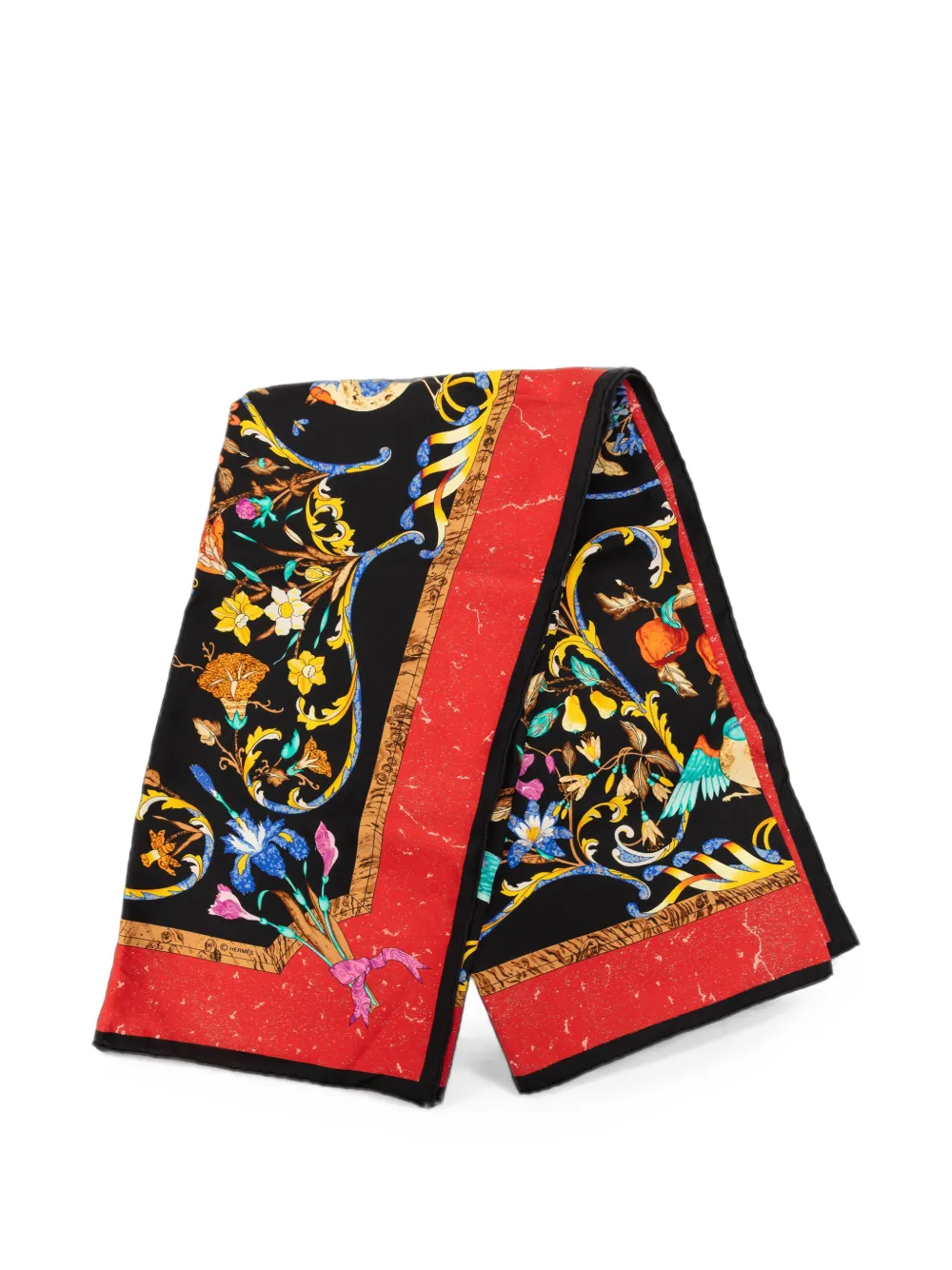 Hermès Pre-Owned 1980-2010 Pierres d Orient et d Occiden Silk Scarf 90 scarves - Schwarz