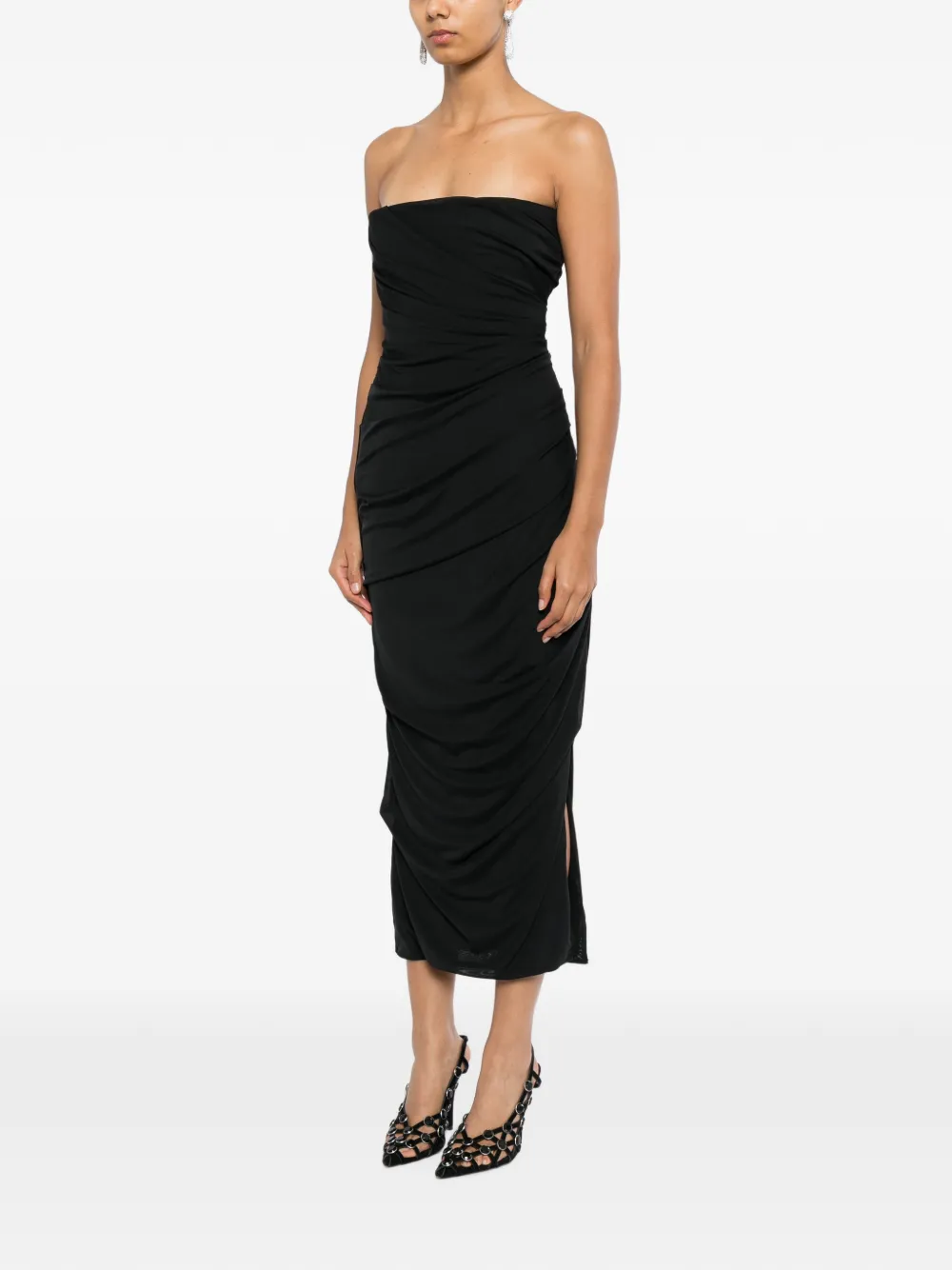 Alex Perry Strapless mini-jurk Zwart