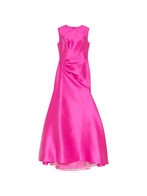 Isabel Sanchis ruched fishtail gown