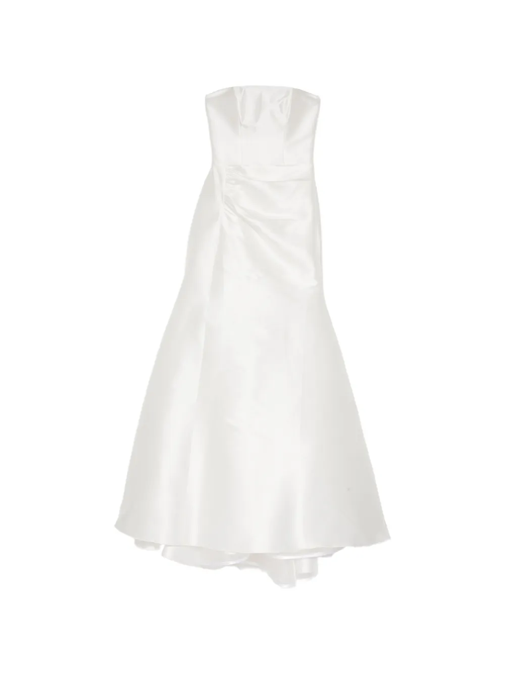 Isabel Sanchis ruched strapless gown - Bianco