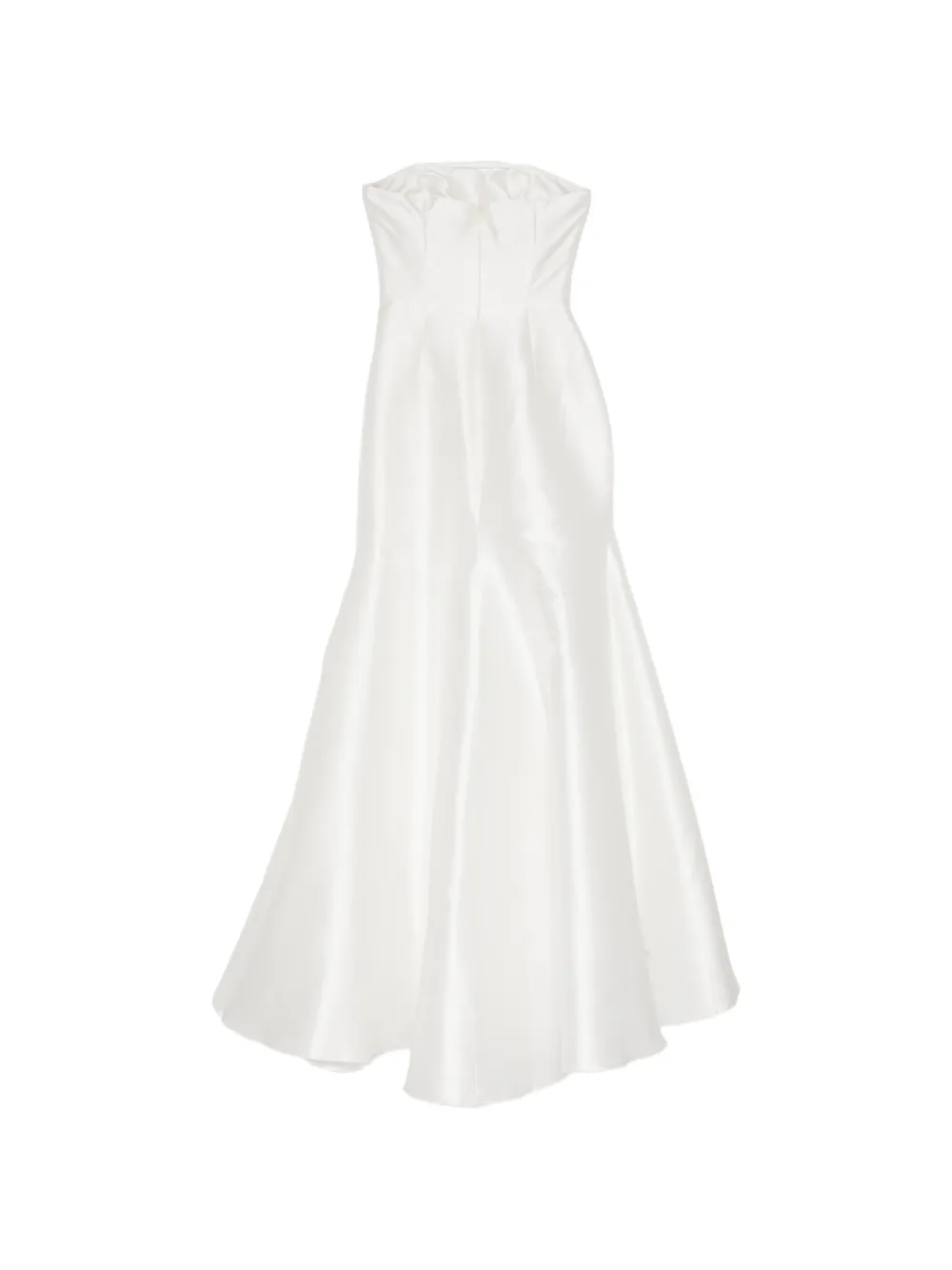 Isabel Sanchis Strapless avondjurk Wit
