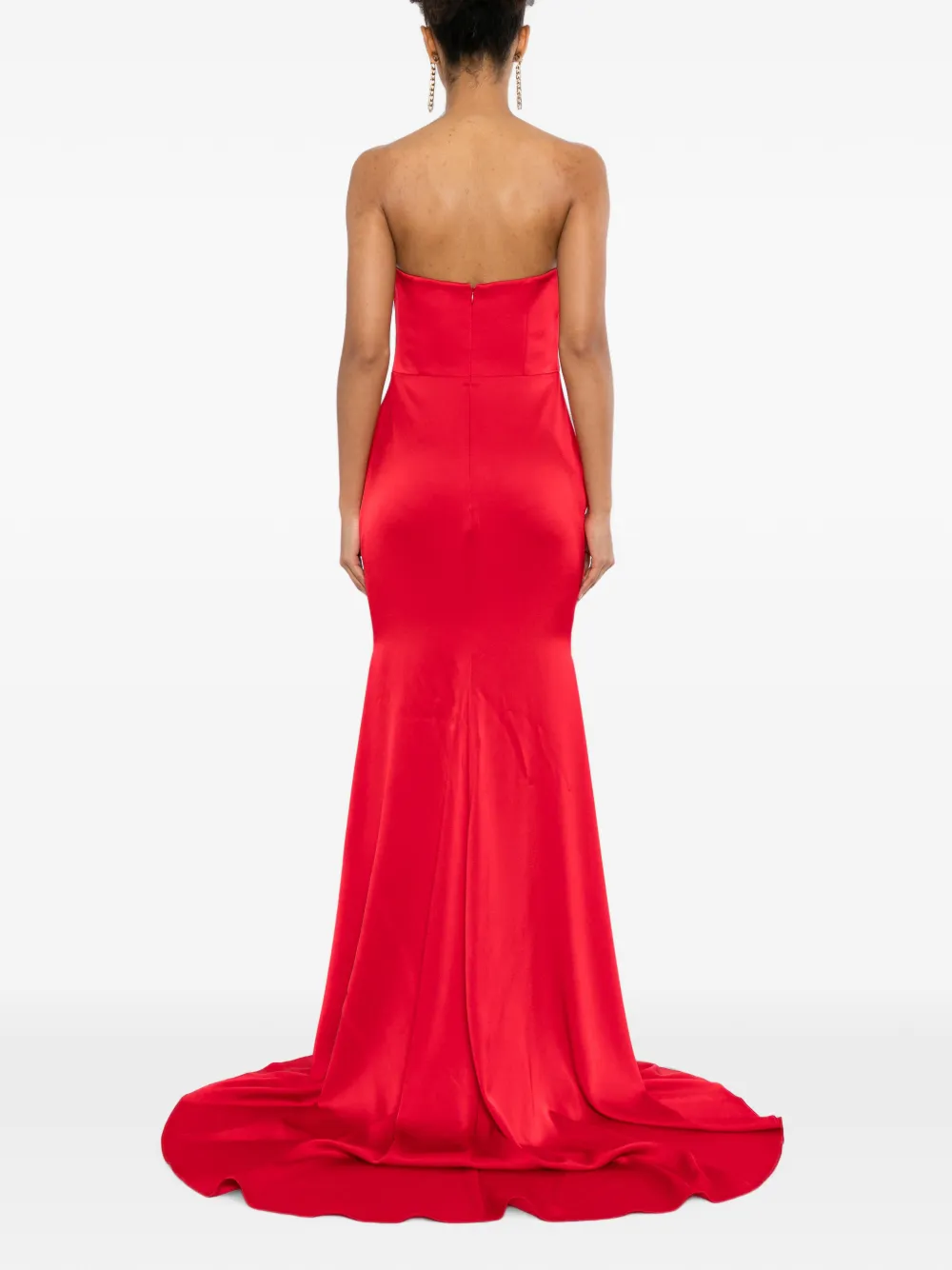 Alex Perry Strapless avondjurk Rood