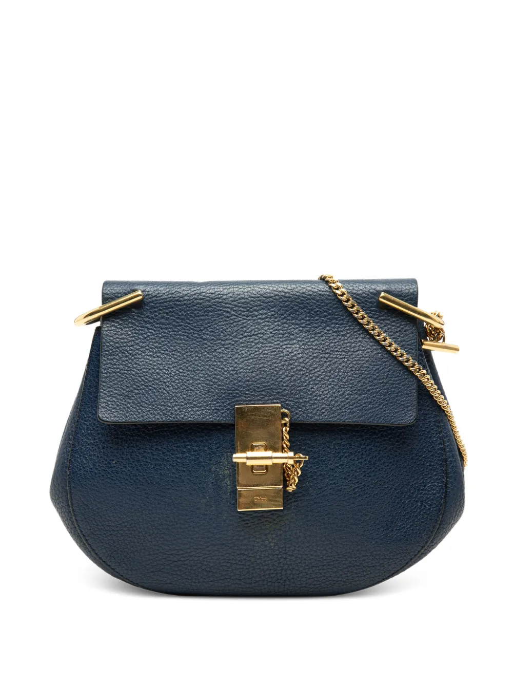 Chloé Pre-Owned 2015 Small Leather Drew crossbody bag - Blu