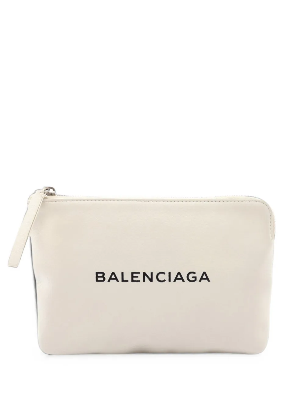 Balenciaga Pre-Owned 2018-2026 Leather Everyday Pouch M clutch bag - Bianco