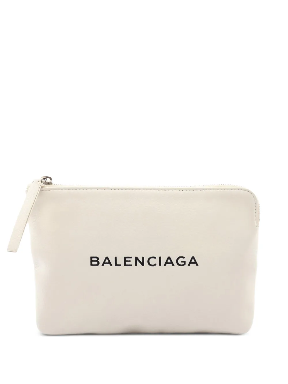 Balenciaga Pre-Owned 2018-2026 Leather Everyday Pouch M clutch bag - Bianco