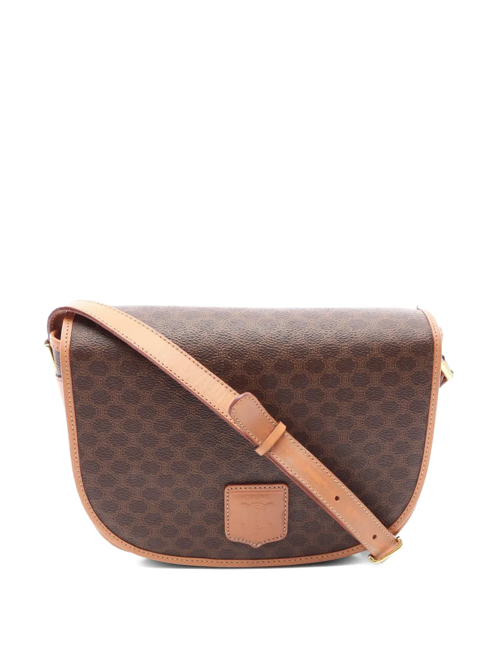 Celine Pre-Owned Borsa a tracolla Macadam in tela cerata 2014 - Marrone