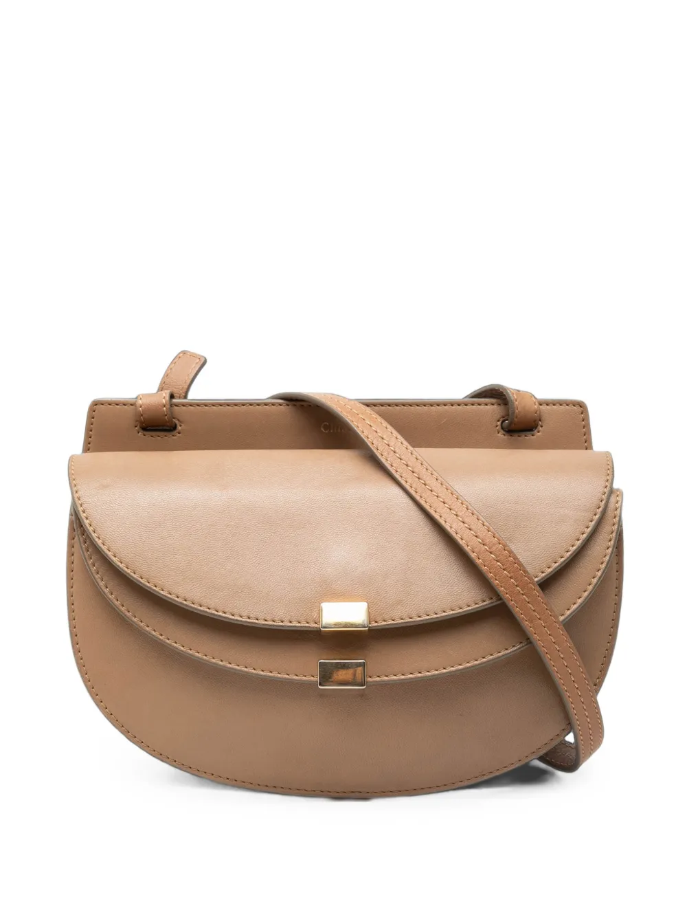 Chloé Pre-Owned 2015 Mini Calfskin Georgia crossbody bag - Marrone