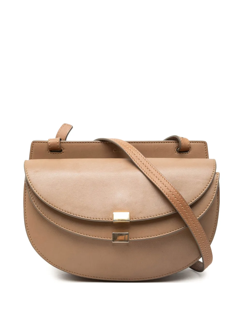 Chloé Pre-Owned 2015 Mini Calfskin Georgia crossbody bag - Marrone