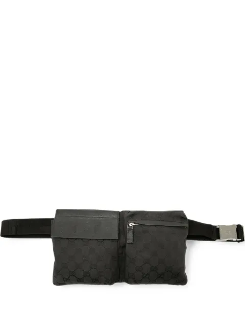 Gucci Pre-Owned 2000-2015 GG Canvas Double Pocket belt bag