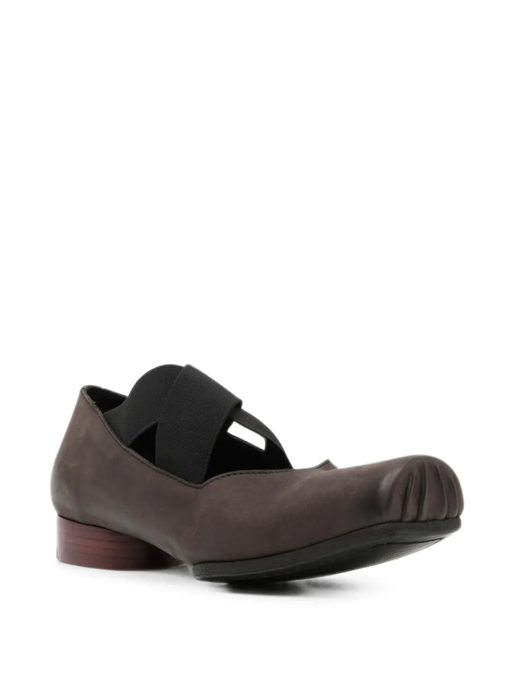 Uma Wang cross-strap leather ballet flats Bruin