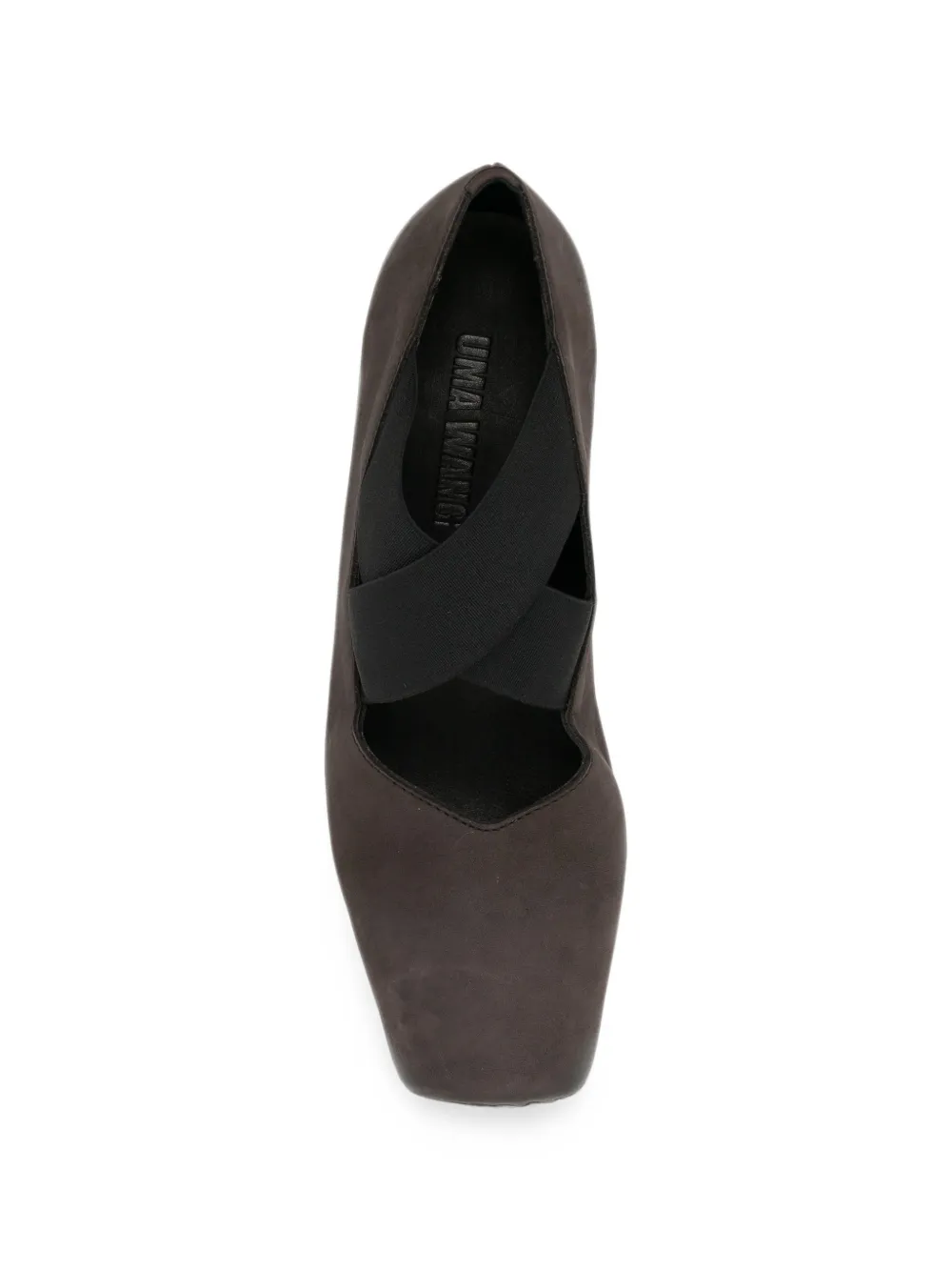 Uma Wang cross-strap leather ballet flats Bruin