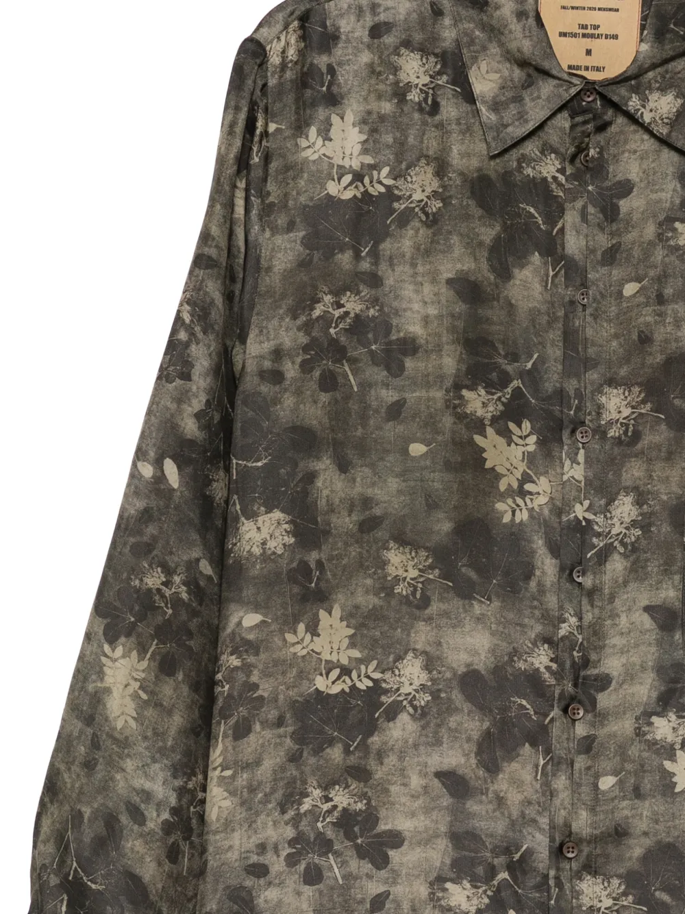 Uma Wang Overhemd met bloemenprint Groen