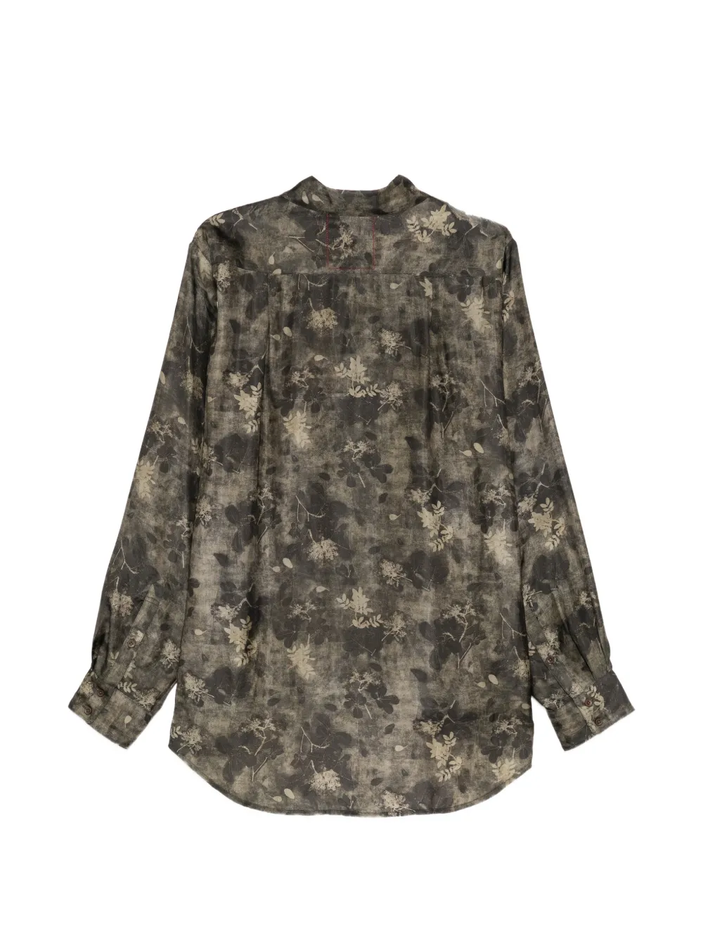 Uma Wang Overhemd met bloemenprint Groen