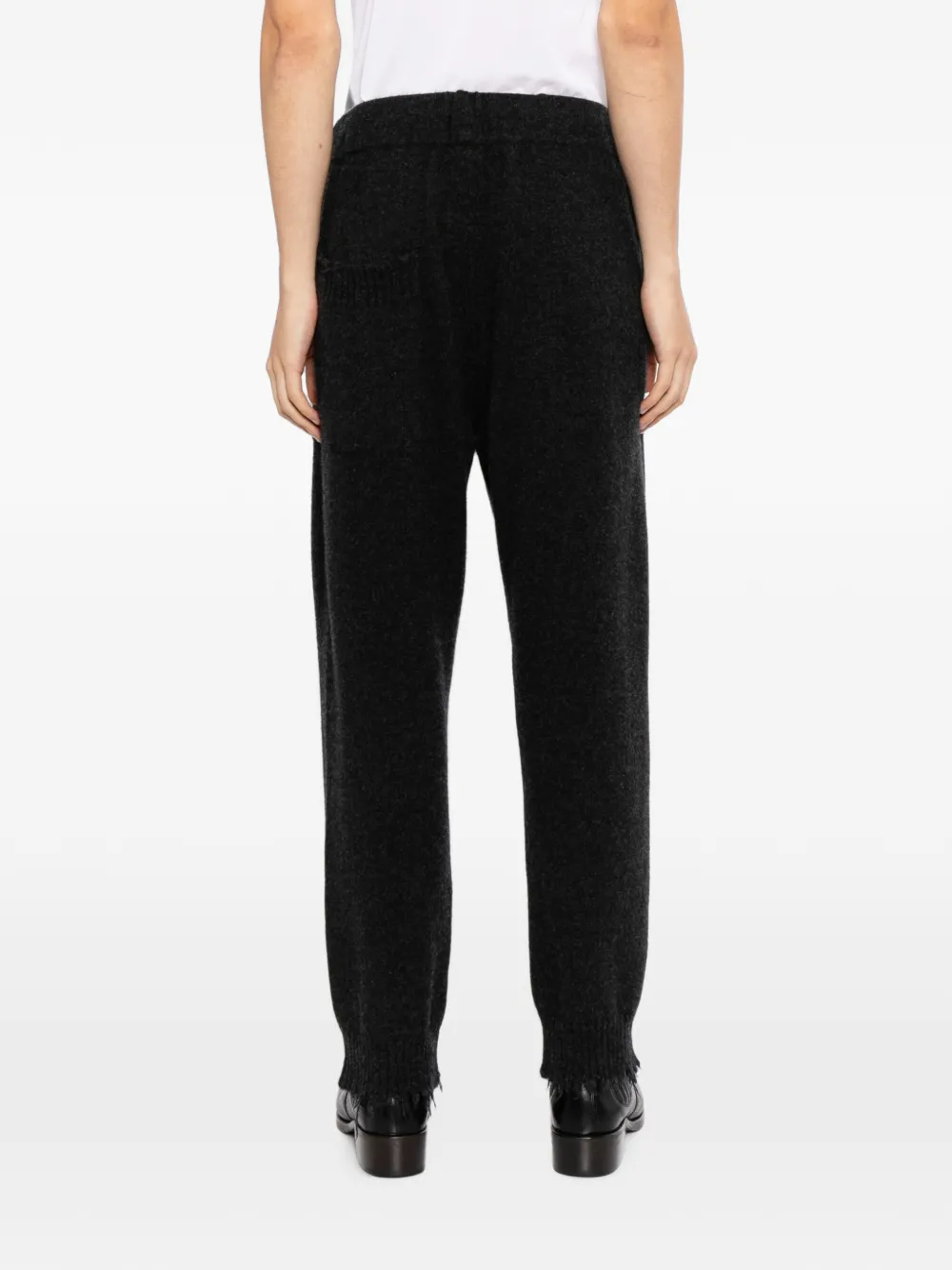 Uma Wang Enkellange broek Zwart
