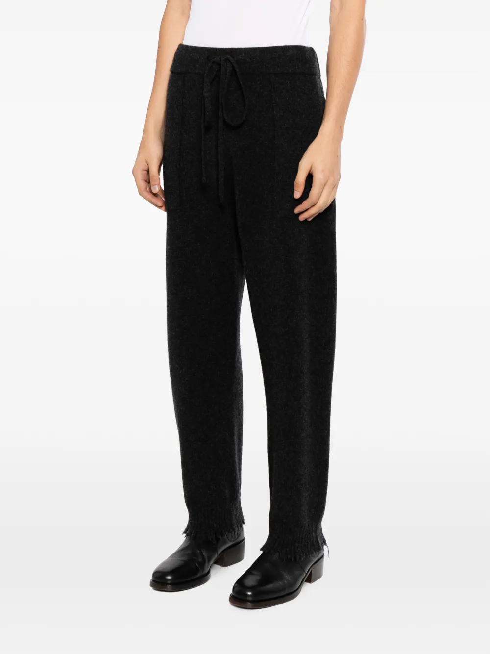 Uma Wang Enkellange broek Zwart