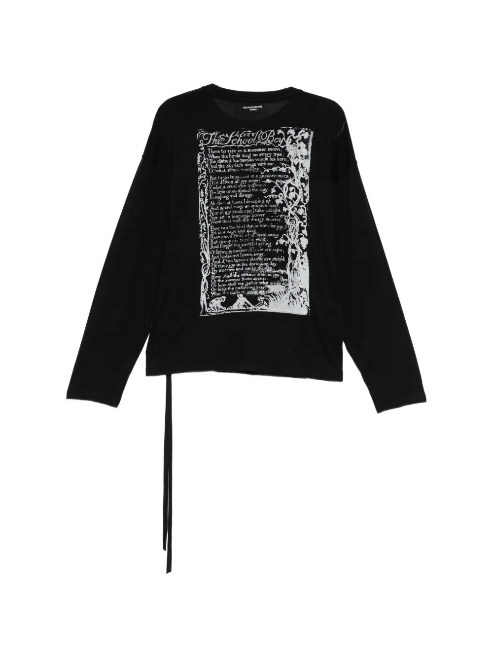 Ann Demeulemeester Emil T-shirt in Black, view 2