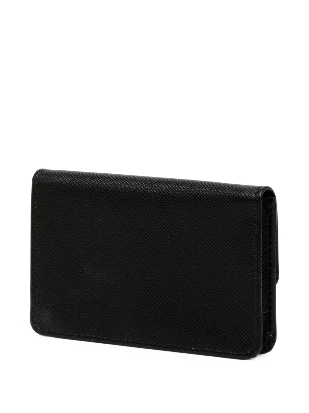 Prada Pre-Owned 2010-2026 Saffiano pasjeshouder Zwart