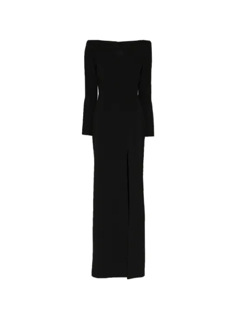 Alex Perry boatneck long sleeves gown