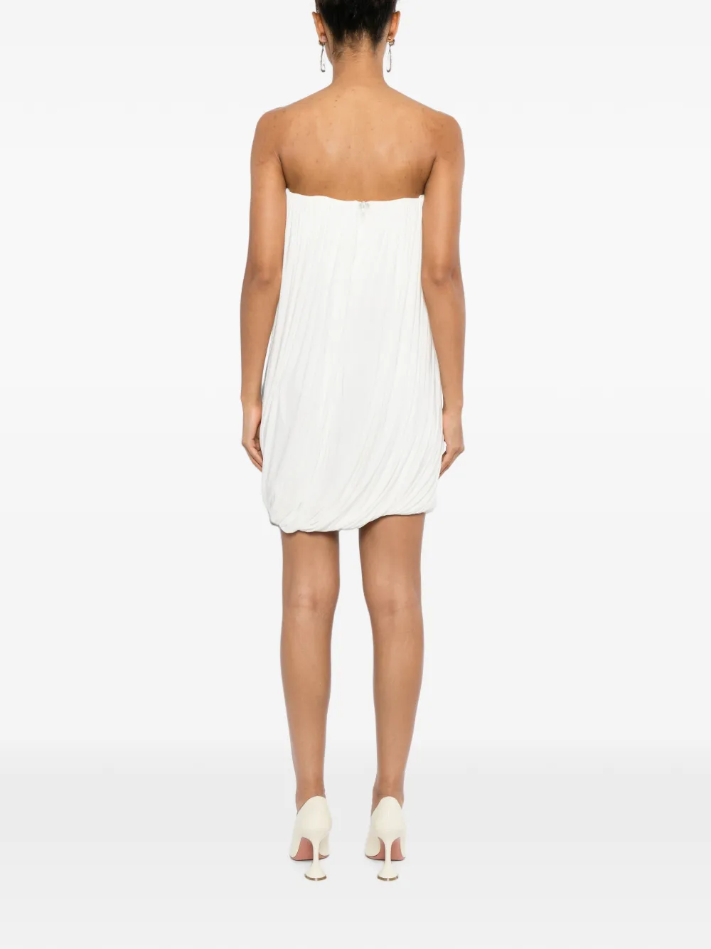 Alex Perry Gedrapeerde mini-jurk Wit