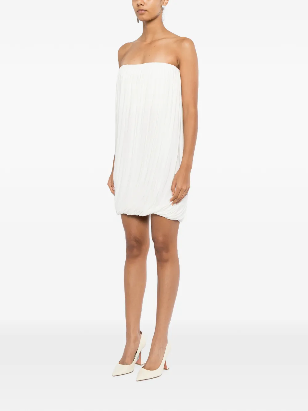 Alex Perry Gedrapeerde mini-jurk Wit