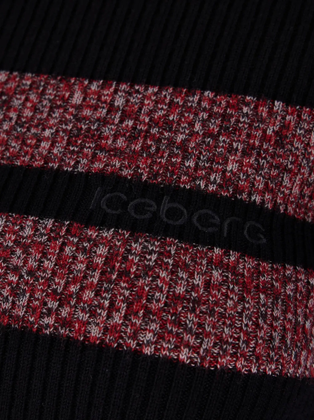 Iceberg striped ribbed-knit sweater Blauw