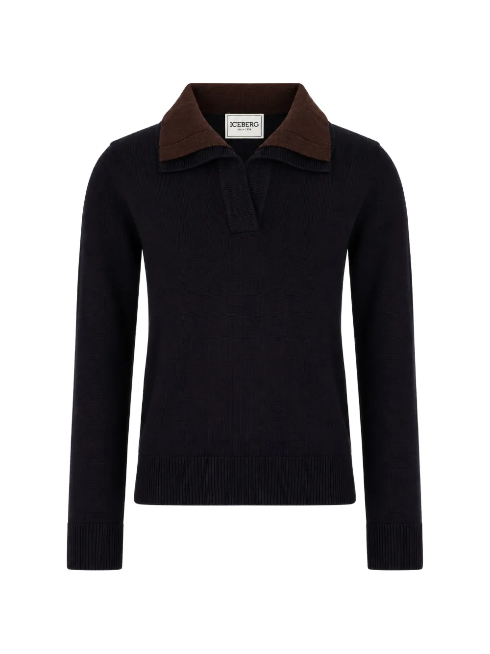 Iceberg lomg-sleeves polo top Blauw