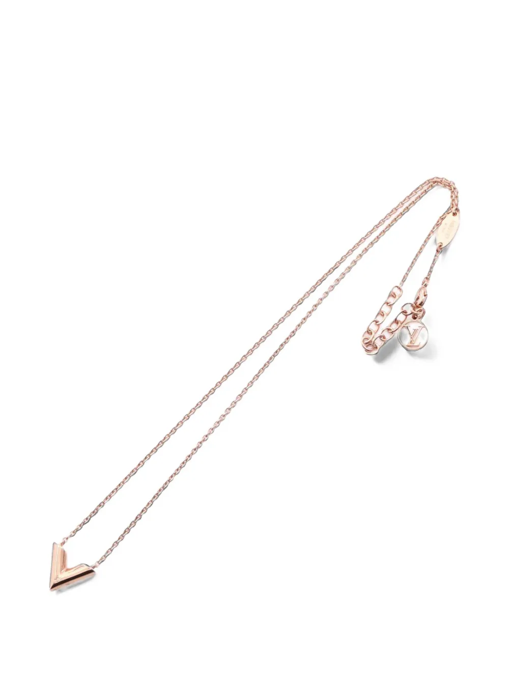 Louis Vuitton Pre-Owned Collana Essential V placcata oro rosa 2020