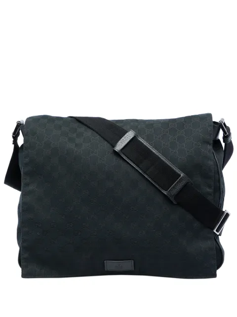 Gucci Pre-Owned bolsa crossbody Messenger de lona con GG 2016-2026