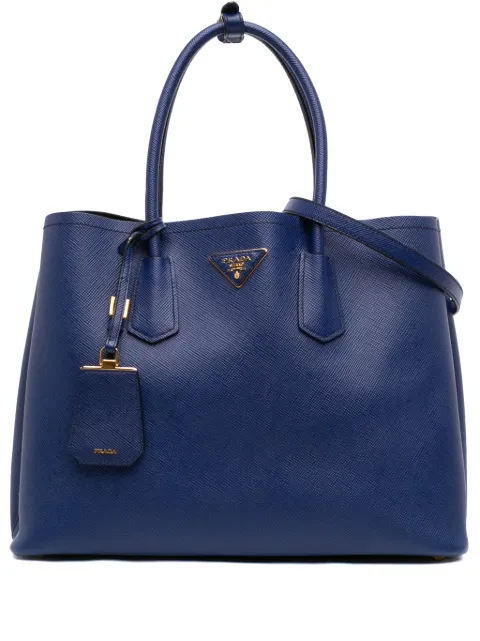 Prada Pre-Owned 2013-2026 Large Saffiano Cuir Double satchel