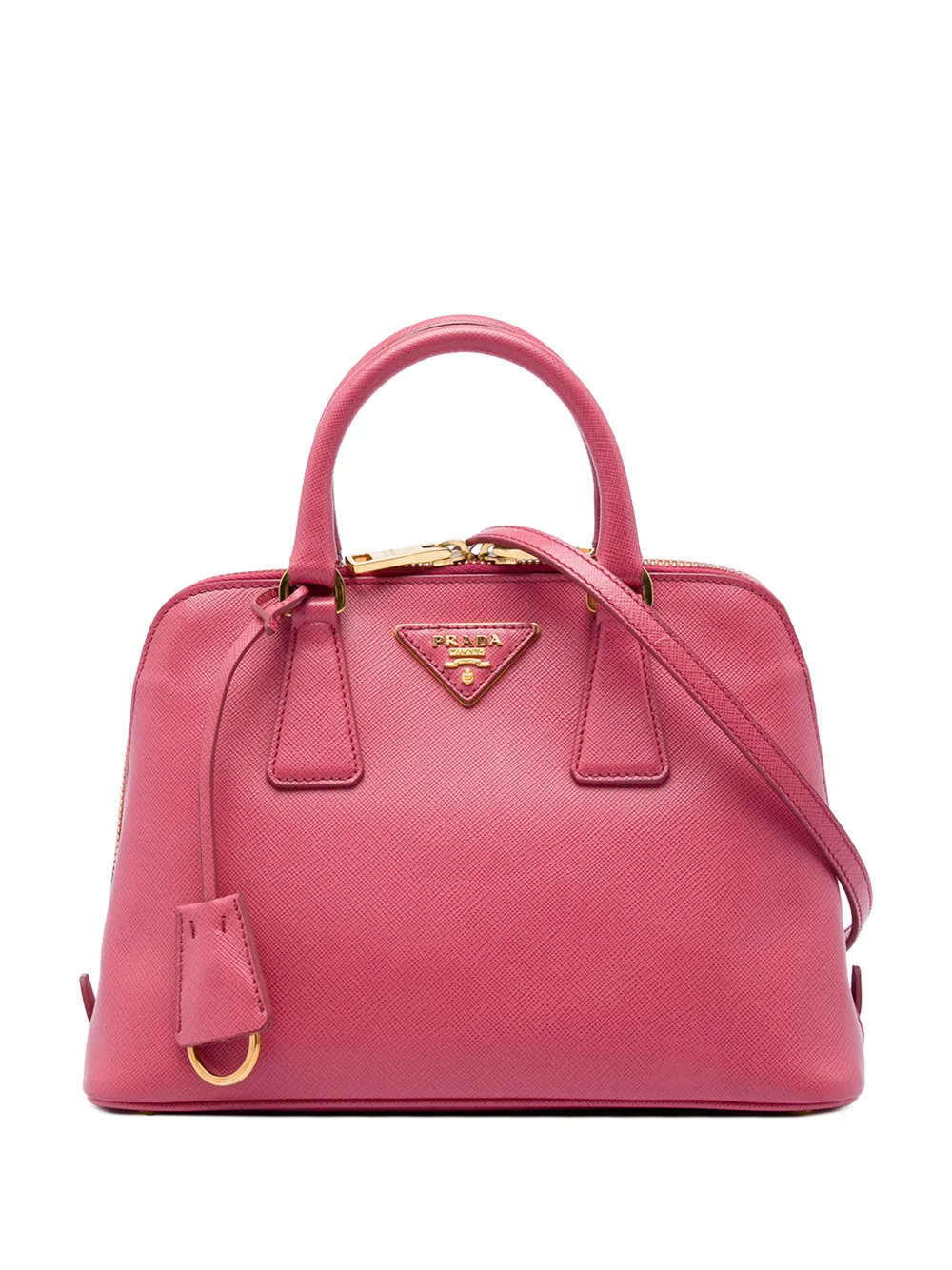 Prada Pre-Owned 2010-2026 Small Saffiano Lux Promenade satchel - Rosa