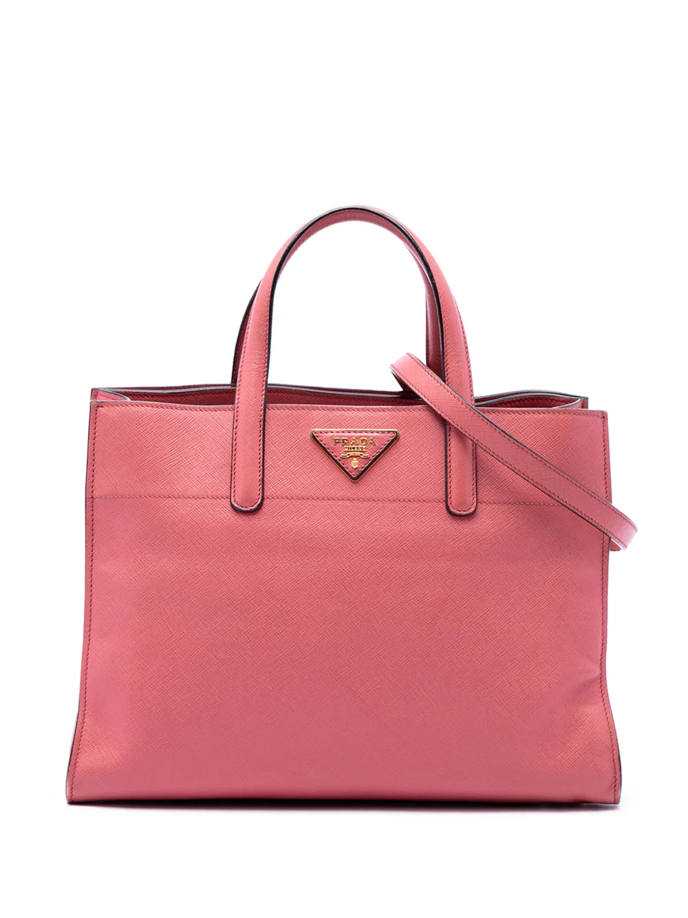 Prada Pre-Owned 2013-2026 Saffiano Soft Triple Pocket Tote satchel - Rosa