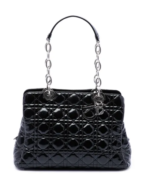 Christian Dior Pre-Owned 2013 Medium Patent Cannage Lady Dior Soft Shopping tote bag