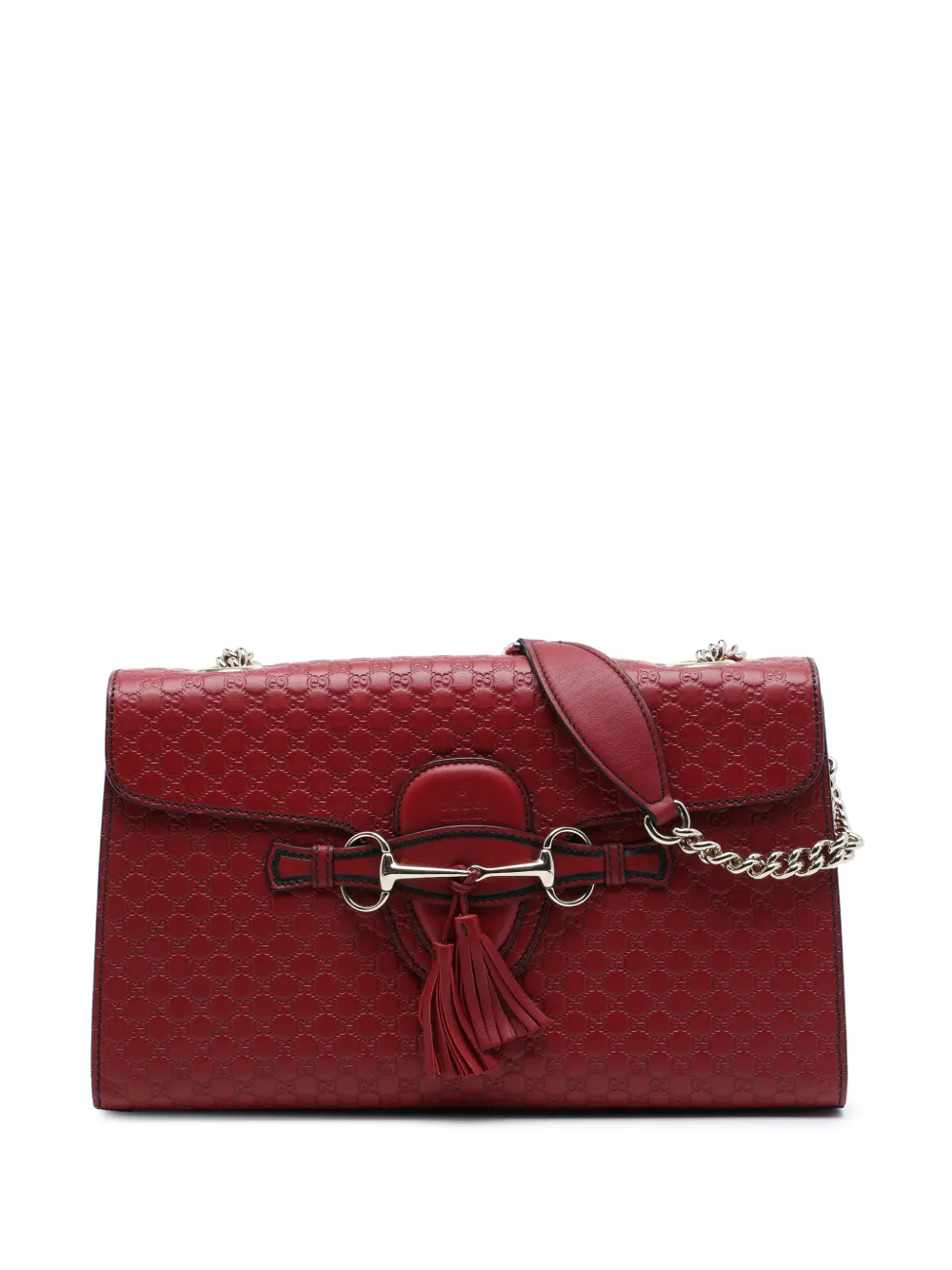 Gucci Pre-Owned 2016-2026 Medium Microguccissima Emily shoulder bag - Rosso