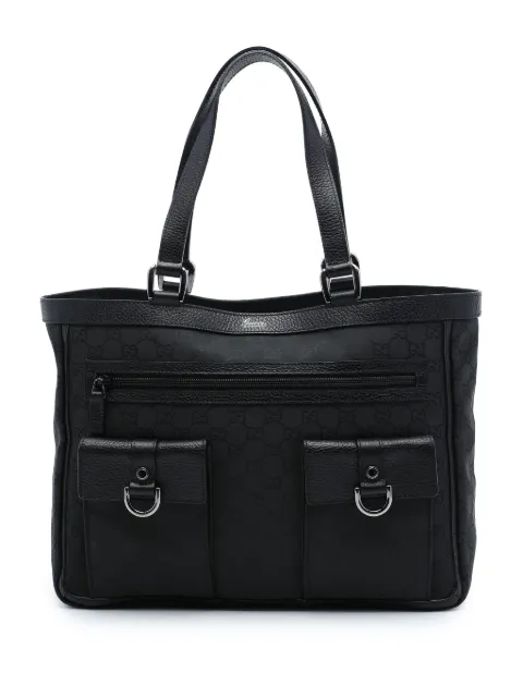 Gucci Pre-Owned 2016-2026 GG Nylon Abbey D Ring Pocket tote bag