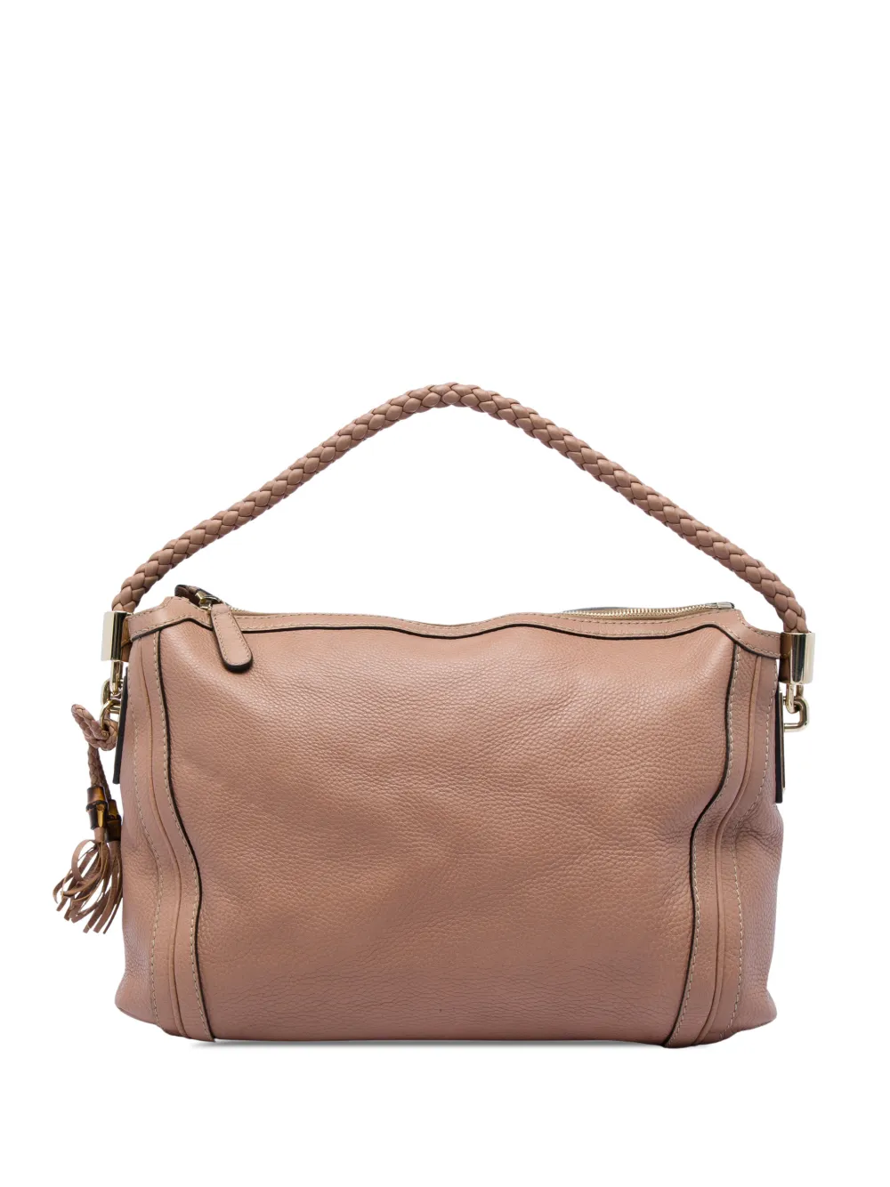 Gucci Pre-Owned 2016-2026 Medium Pebbled Calfskin Bella shoulder bag - Marrone