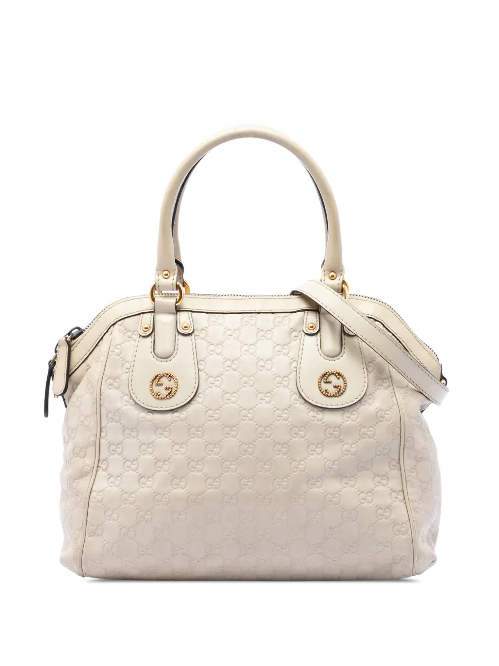 Gucci Pre-Owned 2016-2026 Medium Guccissima Scarlett satchel - Bianco