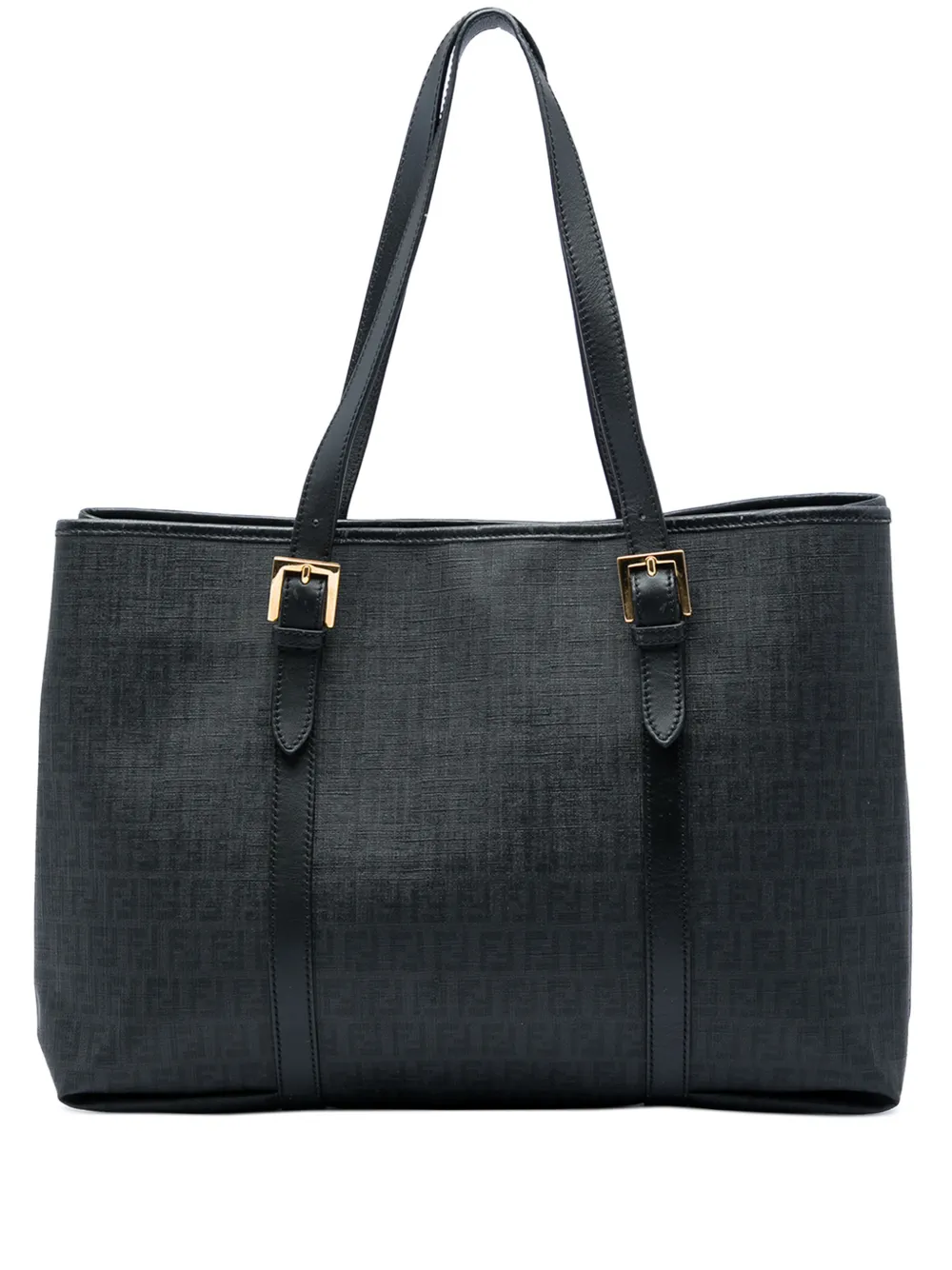 Fendi Pre-Owned 2010-2026 Zucchino Coated Canvas tote bag - Nero