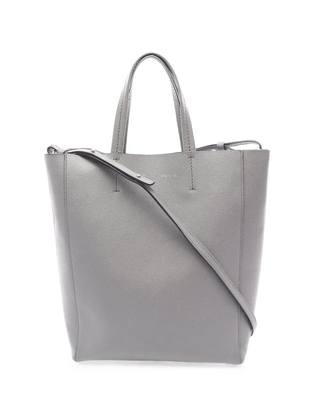 Celine Pre-Owned 2000-2026 Small Grained Calfskin Vertical Cabas Tote satchel - Grau