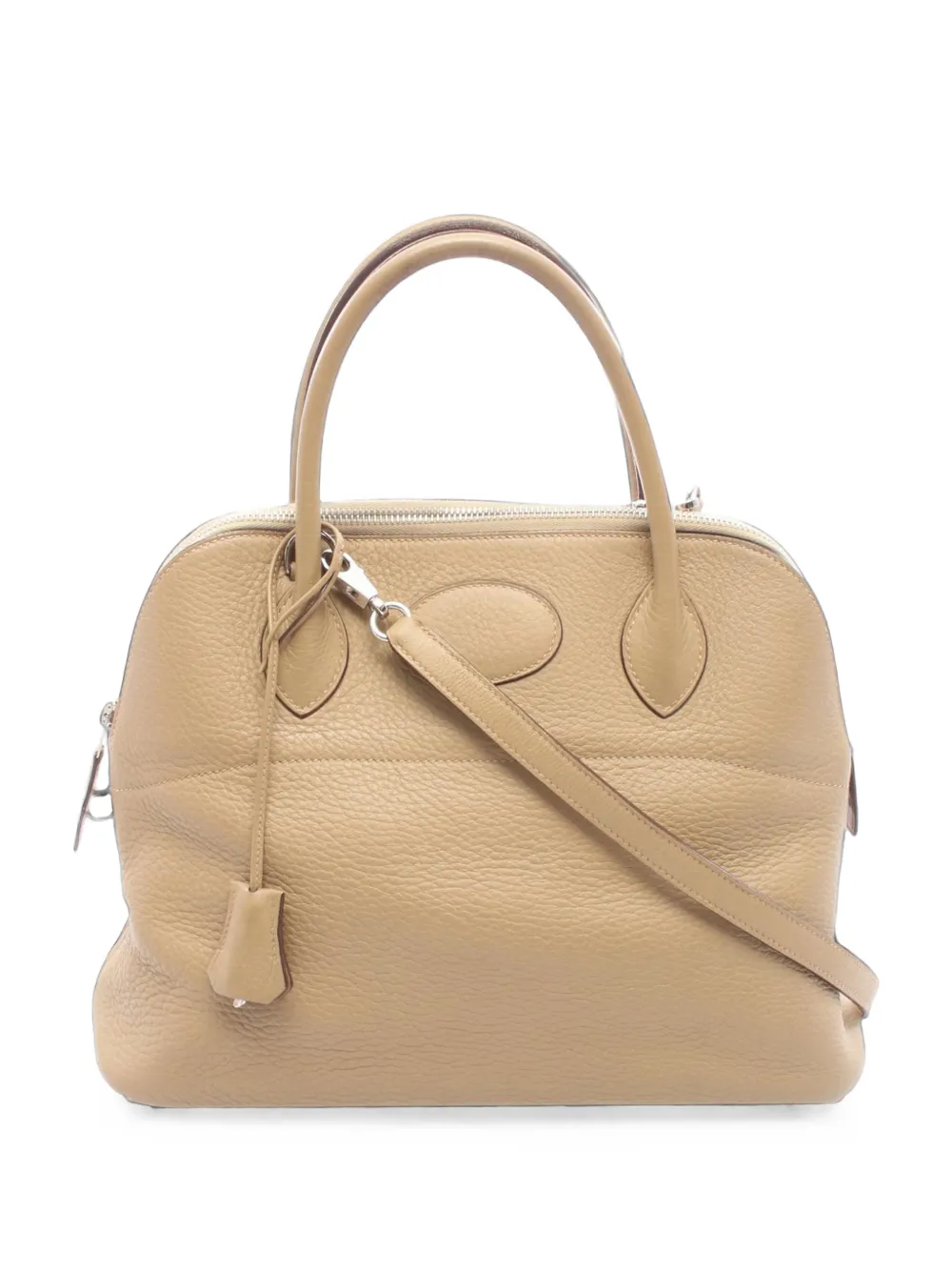 Hermès Pre-Owned 2008 Taurillon Clemence Bolide Satchel 31cm - Braun