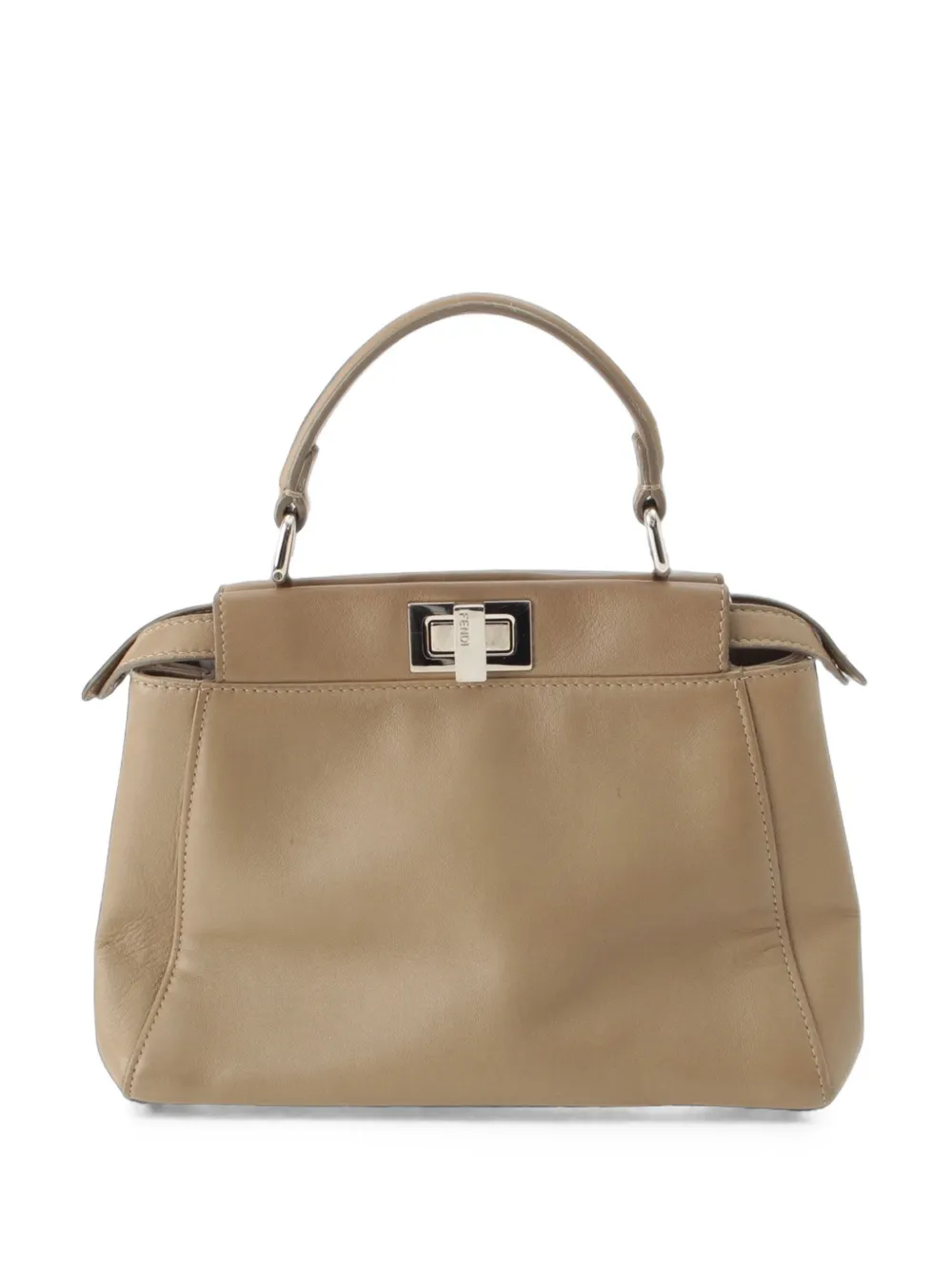 Fendi Pre-Owned 2010-2026 mini Iconic Peekaboo Satchel-Tasche - Nude