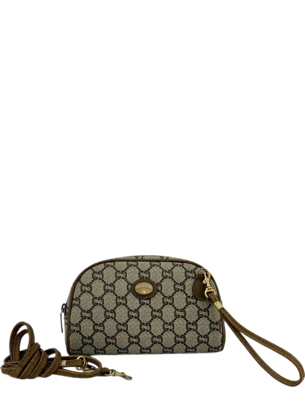 Gucci Pre-Owned Borsa a tracolla Plus in tessuto GG Supreme XX secolo - Toni neutri