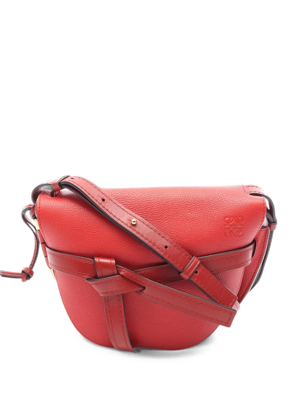 Loewe Pre-Owned 2010-2026 kleine Gate Umhängetasche aus Leder - Rot