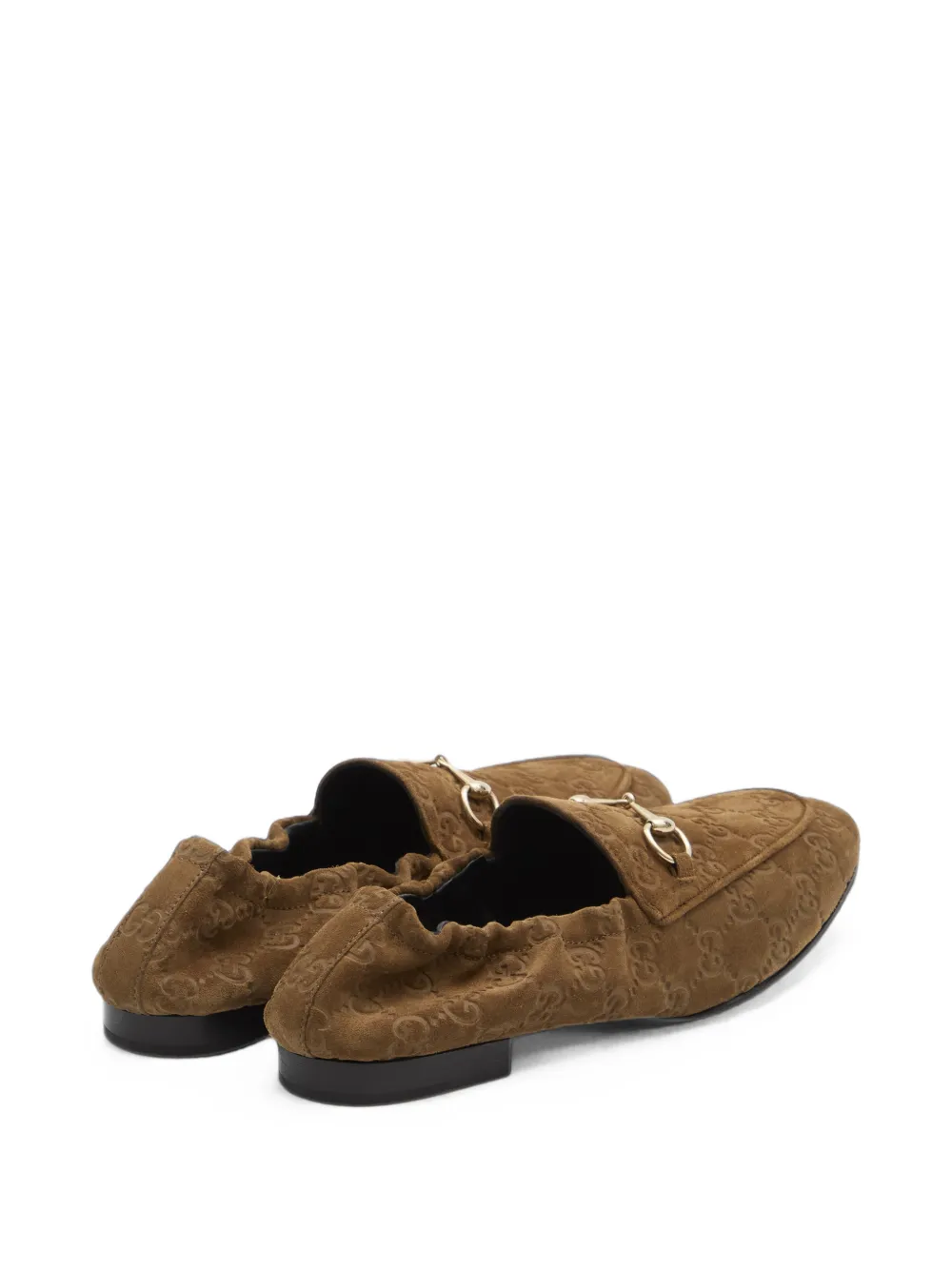 Gucci Jordaan Horsebit loafers Bruin