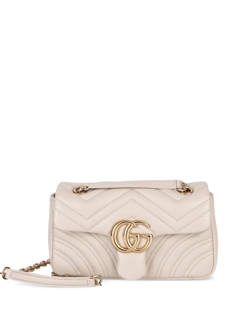 Gucci small GG Marmont matelassé cross body bag - Nude