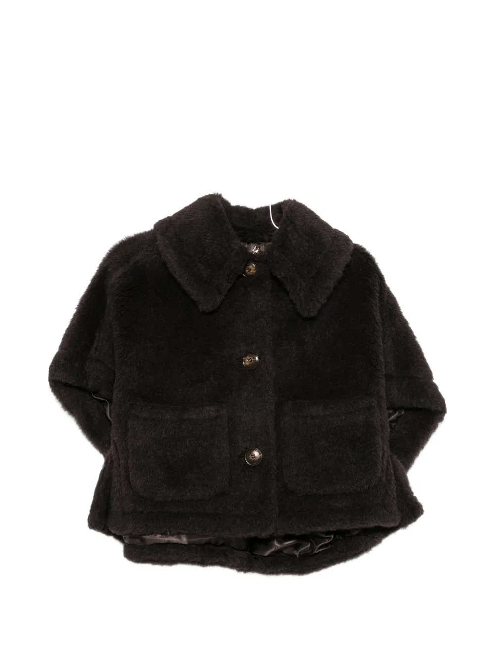 Max Mara button-up cape coat - Braun