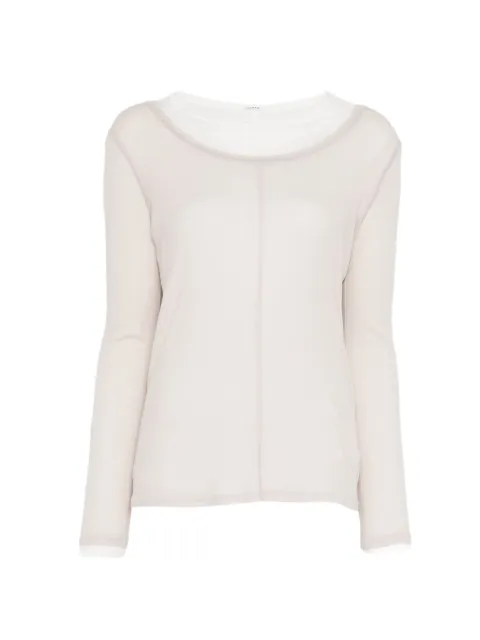 YEAREAST exposed-seam layered T-shirt