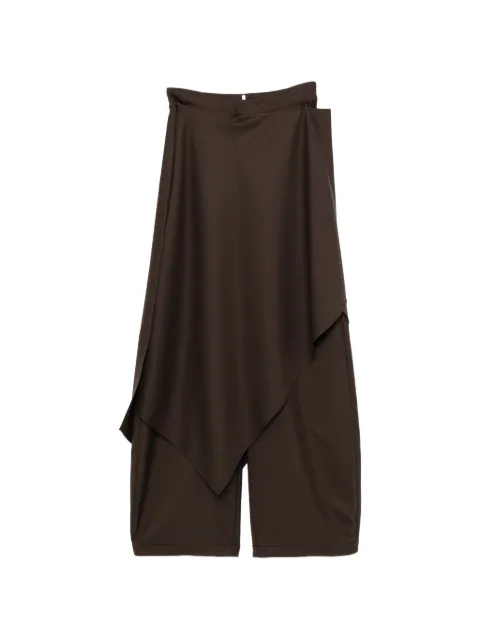 YEAREAST layered draped trousers