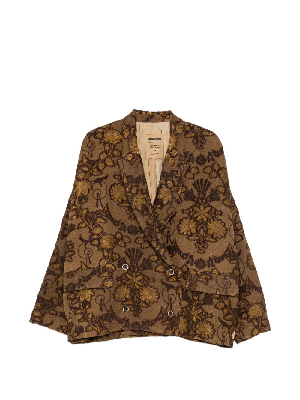 Uma Wang floral-jacquard jacket
