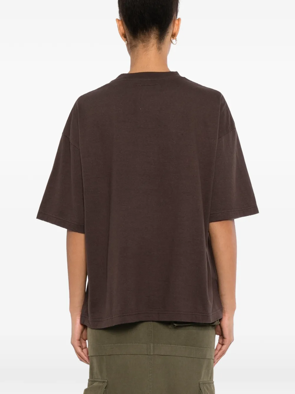 Maison MIHARA YASUHIRO T-shirt met tekst Bruin