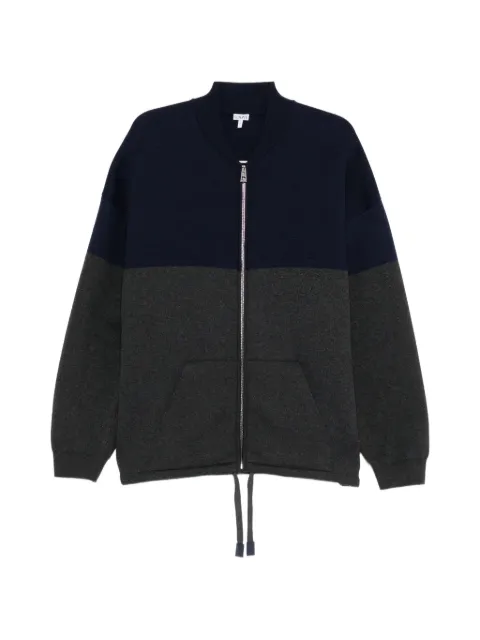 LOEWE colour-block zip-up cardigan